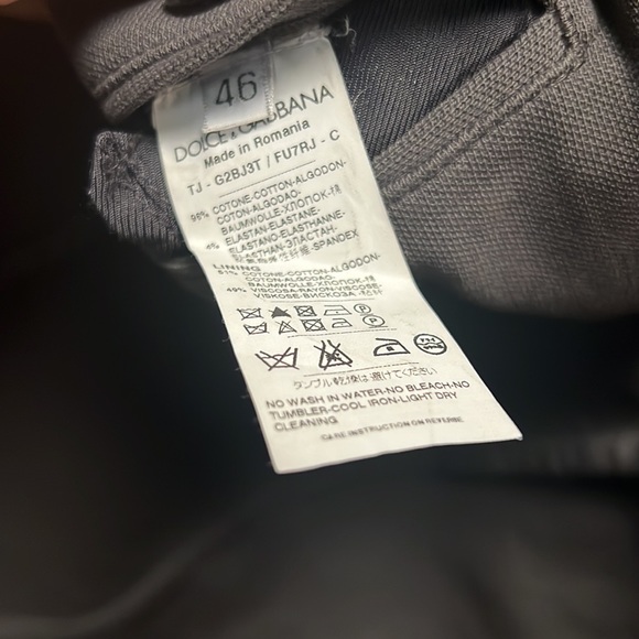 Dolce & Gabbana Unlined One-Button Blazer. 46 European, 36 US - Picture 4 of 5